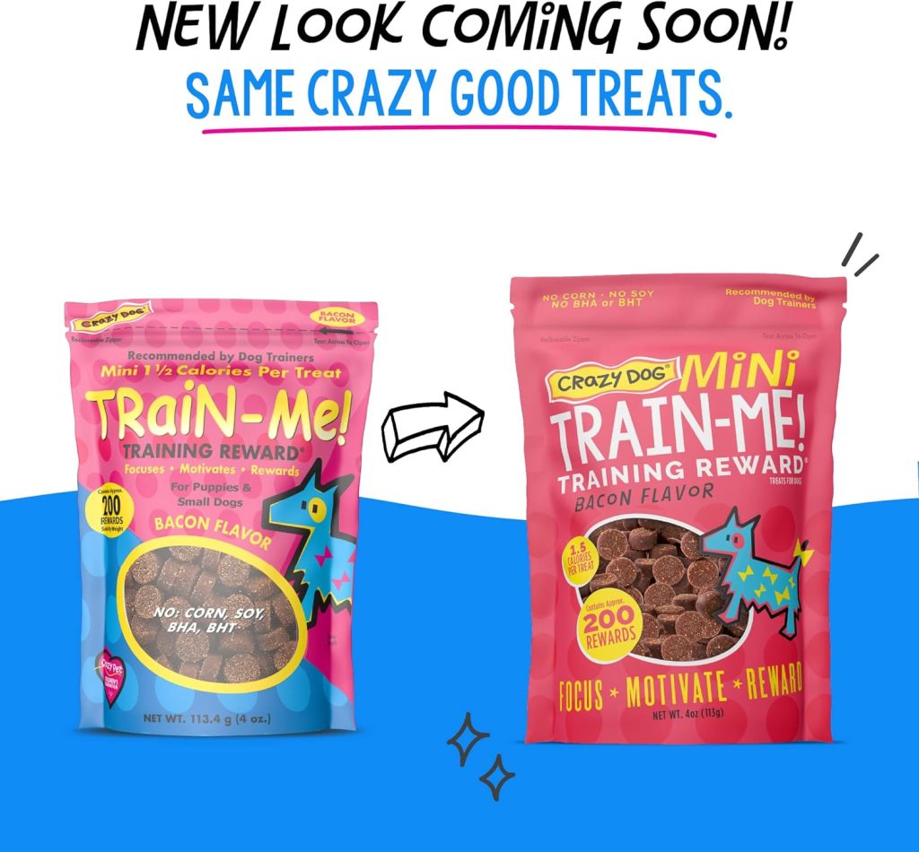 Crazy Dog Train-Me! Training Reward Mini Dog Treats 4 Ounce (Pack of 1)