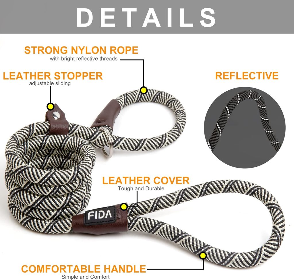 Fida Slip Lead Dog Leash Review explained Fida Slip Lead Dog Leash Review explained