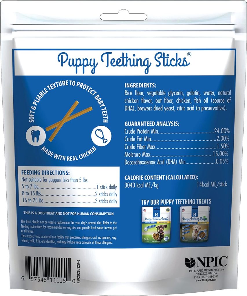 N-Bone Puppy Teething Sticks Peanut Butter Flavor, 3.74-oz Bag