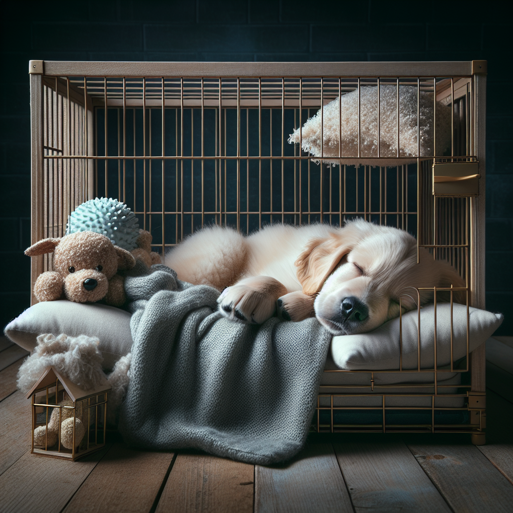 How to crate train a puppy at night