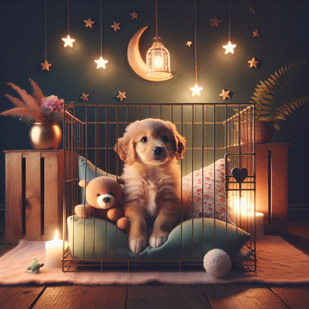 How to crate train a puppy at night